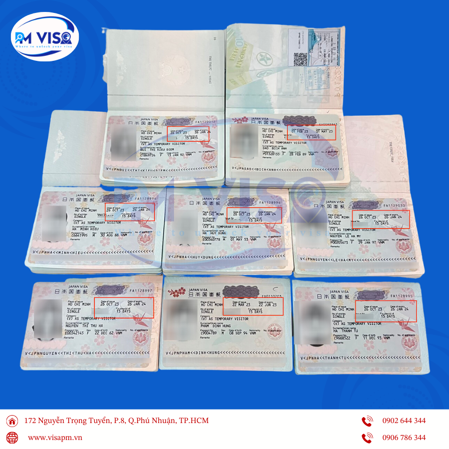 2023 - Kinh nghiệm xin visa du lịch Nhật Bản