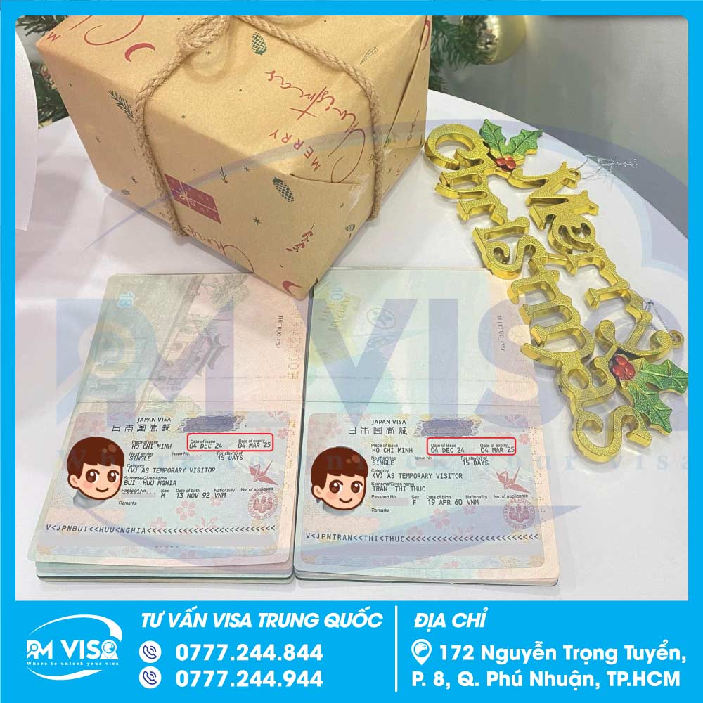 visa nhật thành công